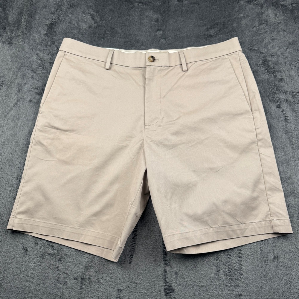 Banana Republic Chino Shorts Mens 35 Khaki Tan Stretch Cotton Blend NWT